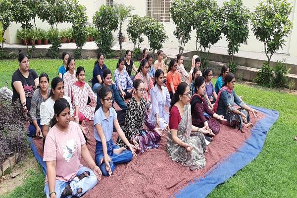 International Yoga Day celebrated at Malwa Central College