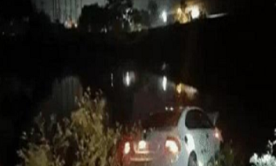 A terrible accident happened in the middle of the night in Doraha, the car fell into the canal