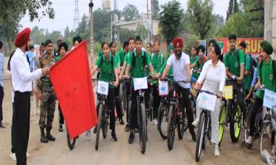 Cycle rally organized by NCC wing of SGHP school