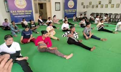 GHG International Yoga Day celebrated at Khalsa College