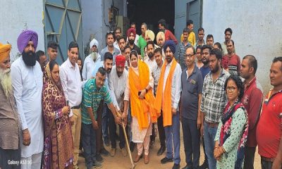 Inauguration of road construction works in Ward No-29 by MLA Rajinderpal Kaur Chhina