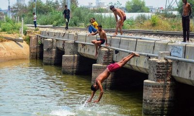 The people got some relief from the heat with cloudy and scattered showers