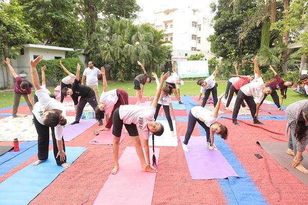 BCM Aryans celebrated World Yoga Day