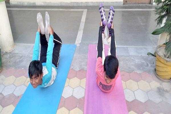 World Yoga Day was celebrated in Guru Gobind Singh School