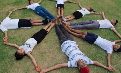Organizing Yoga Day in Guru Nanak International School