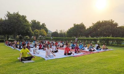 Trident Group celebrated International Yoga Day with enthusiasm