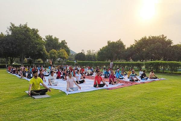 Trident Group celebrated International Yoga Day with enthusiasm