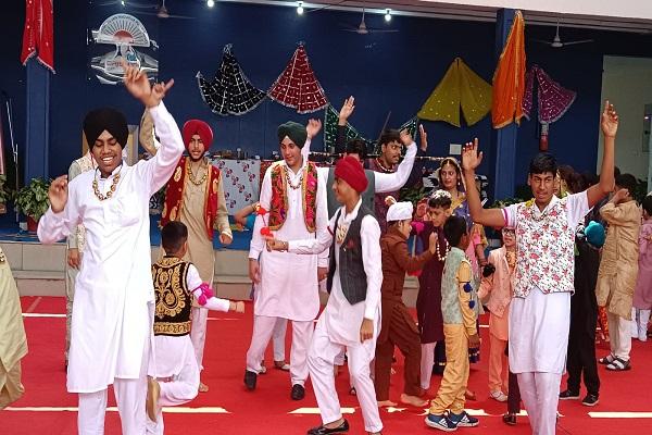 Students of Dishti Public School celebrated Teej festival
