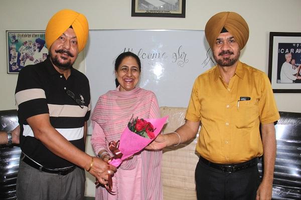 PAU Associate Director of Skill Development Center Dr. Honored to Rupinder Kaur