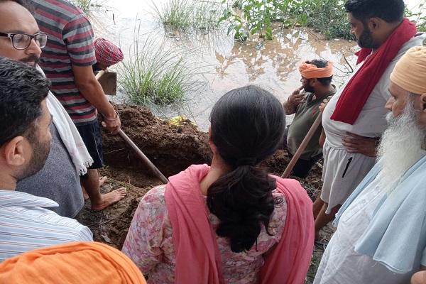 The tireless efforts of the army and the administration filled the gap in the Doraha canal ​