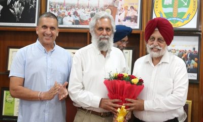 Economist Prof. Pritam Singh Gill P.A.U. Discussion with the higher officials of