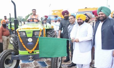 CM Mann gave green flag to super suction machine and 50 tractors