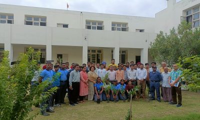 Poster making competition organized on the occasion of Independence Day in Arya College