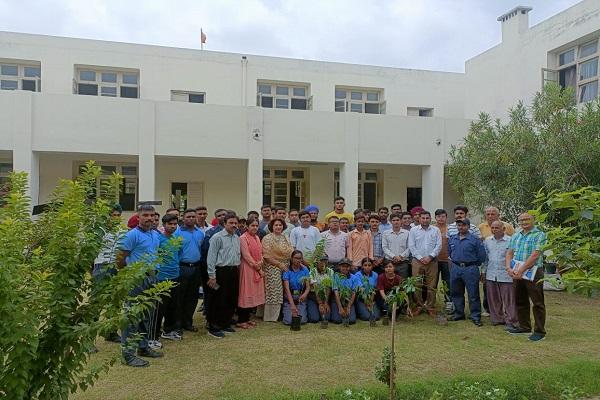 Poster making competition organized on the occasion of Independence Day in Arya College