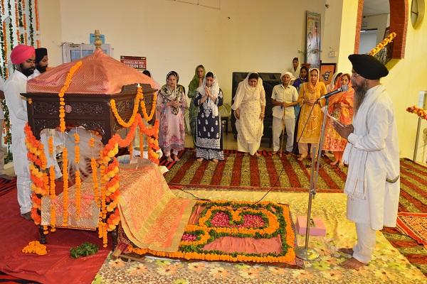 The new session started with a religious ceremony at the Khalsa Institute