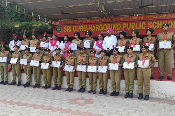 The students of SGHP school won the best NCC. Cadet Trophy