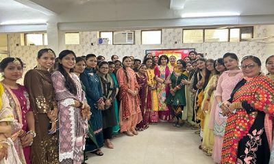 Teej celebration was celebrated with great pomp at Arya College