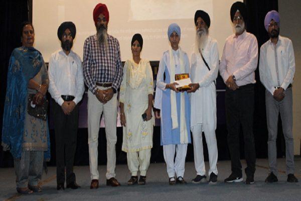 SGPC President Dhami felicitated NSPS student for outstanding achievement