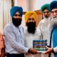 Punjabi writer Gurbhajan Gill's books presented to the library of the Punjab Vidhan Sabha