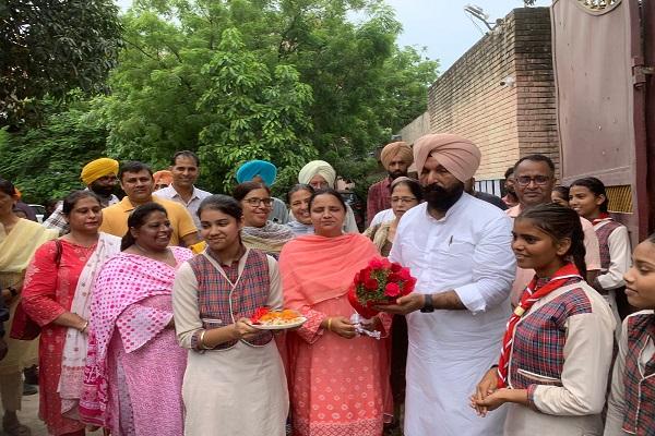 MLA Kulwant Singh Sidhu inaugurated the renovation works in the government school