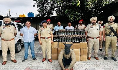 Ludhiana police arrested a smuggler with 75 boxes of English liquor