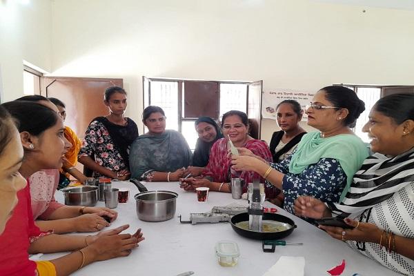 Rural women trained to make candles