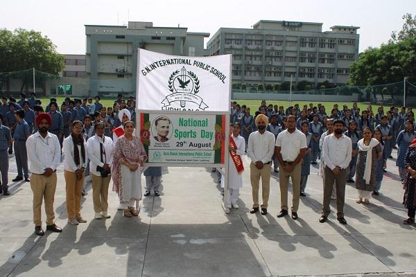 National Sports Day was celebrated at Guru Nanak International School
