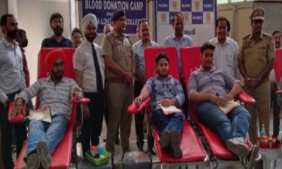 Blood donation camp organized at KLSD College, blood donors honored