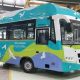 The country's first 'air-water' powered bus has been launched