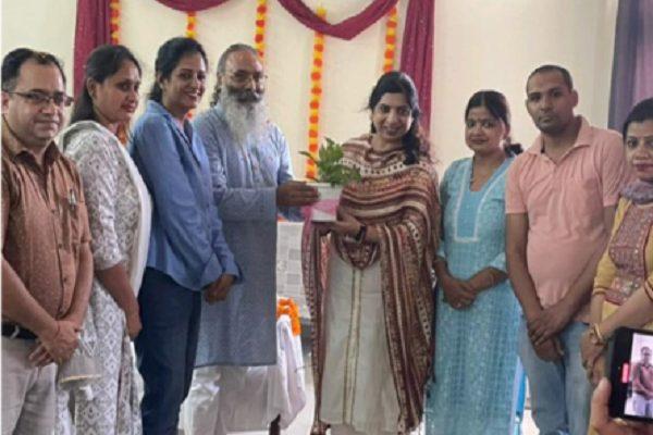 Conducting meditation sessions for female students and faculty