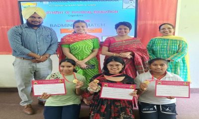 Inter-Class Badminton Match organized at Arya College