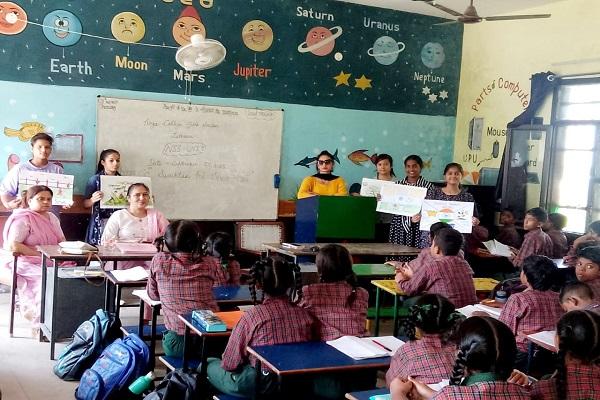 A lecture organized by Arya College under the 'Swachhta Hi Seva' campaign