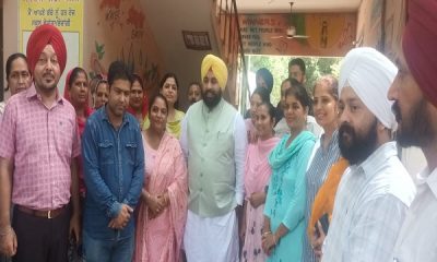 Education Minister Bains made a surprise visit to various government schools