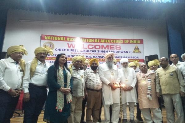 Sandhavan attended the golden jubilee event of 'Apex Club' as the chief guest