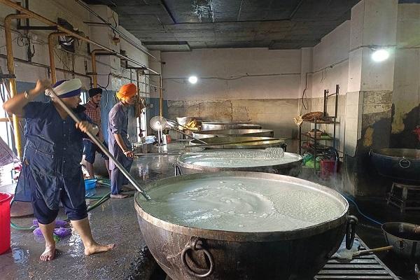 A unique arrangement is Langar Guru Ramdas, the langar menu for the week is prepared in advance