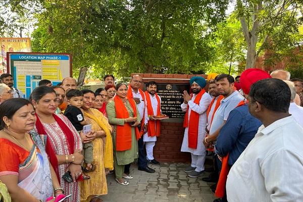 Inauguration of development works in Ward No. 23 by MLA Grewal