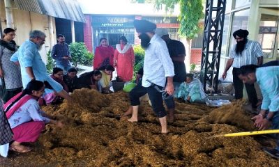 Training given to farmer women about mushroom cultivation in winter