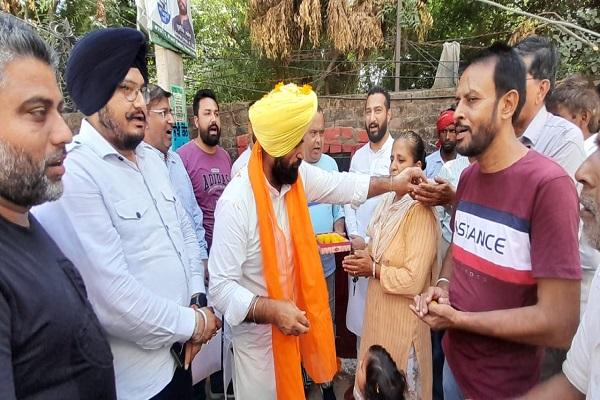 MLA Sidhu inaugurated the construction works of streets in Guru Nanak Colony